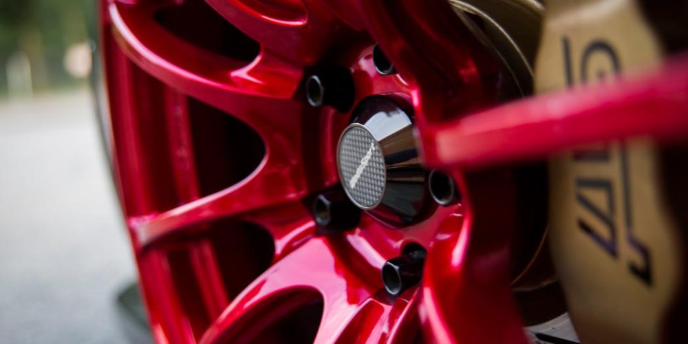 Candy Red Wheels Intuitive Powder Coating NJ